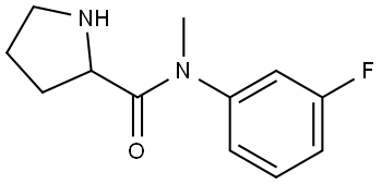 Pyrrolidine-2-carboxylic acid (3-fluoro-phenyl)-methyl-amide Structural
