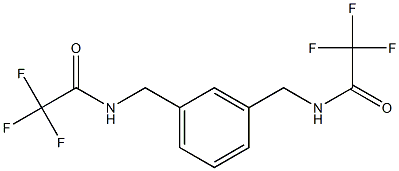 N,N'-(benzene-1,3-diyldimethanediyl)bis(2,2,2-trifluoroacetamide) Structural