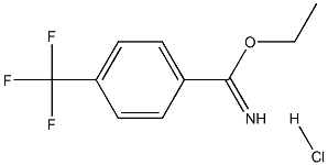 ethyl 4-(trifluoromethyl)benzene-1-carboximidate hydrochloride Structural