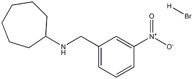 N-(3-nitrobenzyl)cycloheptanamine hydrobromide Structural