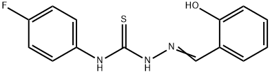 Hydrazinecarbothioamide,N-(4-fluorophenyl)-2-[(2-hydroxyphenyl)methylene]- Structural