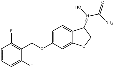 Urea,N-[(3S)-6-[(2,6-difluorophenyl)methoxy]-2,3-dihydro-3-benzofuranyl]-N-hydroxy- Structural