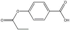 Benzoicacid, 4-(1-oxopropoxy)- Structural