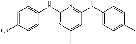 N2-(4-aminophenyl)-6-methyl-N4-(p-tolyl)pyrimidine-2,4-diamine Structural