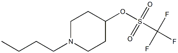 Trifluoro-methanesulfonic acid 1-butyl-piperidin-4-yl ester Structural