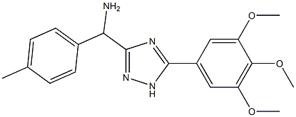 p-tolyl-[5-(3,4,5-trimethoxyphenyl)-1H-1,2,4-triazol-3-yl]methanamine Structural
