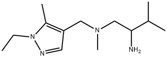 N1-[(1-ethyl-5-methyl-pyrazol-4-yl)methyl]-N1,3-dimethyl-butane-1,2-diamine Structural
