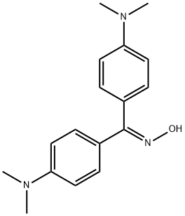 Methanone,bis[4-(dimethylamino)phenyl]-, oxime Structural