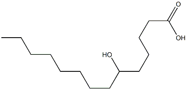 Tetradecanoic acid, 6-hydroxy- Structural
