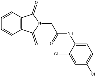 N-(2,4-dichlorophenyl)-2-(1,3-dioxo-1,3-dihydro-2H-isoindol-2-yl)acetamide Structural