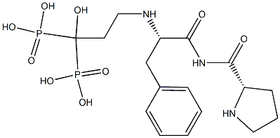 L-Phenylalaninamide, L-prolyl-N-(3-hydroxy-3,3-diphosphonopropyl)- Structural