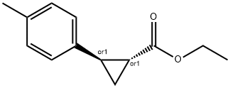 TRANS-ETHYL 2-(P-TOLYL)CYCLOPROPANECARBOXYLATE Structural