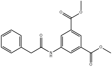 dimethyl 5-[(2-phenylacetyl)amino]benzene-1,3-dicarboxylate Structural