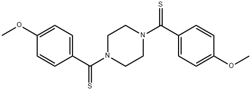 Piperazine, 1,4-bis[(4-methoxyphenyl)thioxomethyl]- Structural