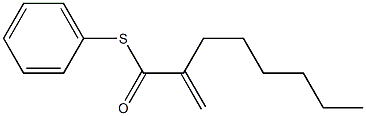 Octanethioic acid, 2-methylene-, S-phenyl ester Structural
