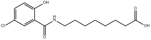 Octanoic acid, 8-[(5-chloro-2-hydroxybenzoyl)amino]- Structural