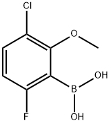 Boronic acid, B-?(3-?chloro-?6-?fluoro-?2-?methoxyphenyl)?- Structural