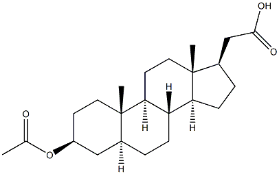 Pregnan-21-oic acid,3-(acetyloxy)-, (3b,5a)- (9CI) Structural