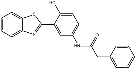 N-(3-(benzo[d]thiazol-2-yl)-4-hydroxyphenyl)-2-phenylacetamide Structural