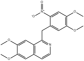 Isoquinoline,1-[(4,5-dimethoxy-2-nitrophenyl)methyl]-6,7-dimethoxy- Structural