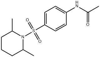 N-(4-((2,6-dimethylpiperidin-1-yl)sulfonyl)phenyl)acetamide Structural