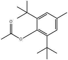 Phenol,2,6-bis(1,1-dimethylethyl)-4-methyl-, 1-acetate Structural