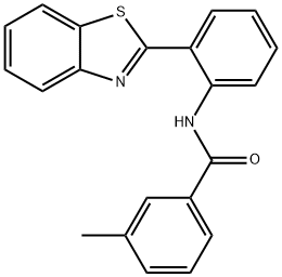 N-(2-(benzo[d]thiazol-2-yl)phenyl)-3-methylbenzamide Structural