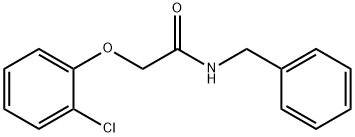 N-benzyl-2-(2-chlorophenoxy)acetamide Structural