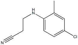 Propanenitrile, 3-[(4-chloro-2-methylphenyl)amino]- Structural