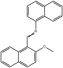 N-[(2-methoxy-1-naphthyl)methylene]-1-naphthalenamine Structural