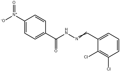 N'-(2,3-dichlorobenzylidene)-4-nitrobenzohydrazide Structural