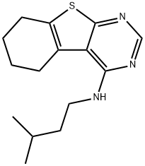 N-isopentyl-5,6,7,8-tetrahydrobenzo[4,5]thieno[2,3-d]pyrimidin-4-amine Structural