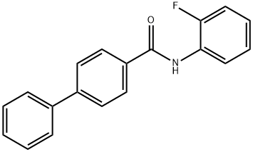 N-(2-fluorophenyl)biphenyl-4-carboxamide Structural