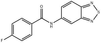 N-(2,1,3-benzothiadiazol-5-yl)-4-fluorobenzamide Structural