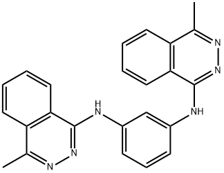 N,N'-bis(4-methylphthalazin-1-yl)benzene-1,3-diamine Structural