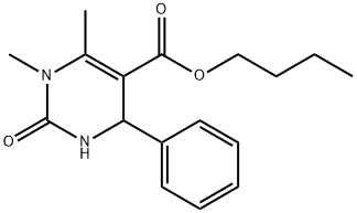 butyl 1,6-dimethyl-2-oxo-4-phenyl-1,2,3,4-tetrahydropyrimidine-5-carboxylate Structural