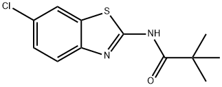 N-(6-chlorobenzo[d]thiazol-2-yl)pivalamide Structural