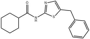 N-(5-benzylthiazol-2-yl)cyclohexanecarboxamide Structural