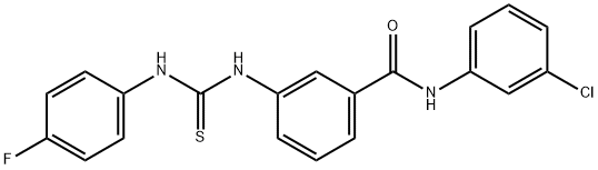 N-(3-chlorophenyl)-3-({[(4-fluorophenyl)amino]carbonothioyl}amino)benzamide Structural