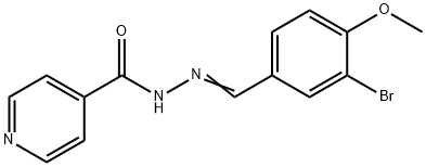 N'-[(E)-(3-bromo-4-methoxyphenyl)methylidene]pyridine-4-carbohydrazide Structural