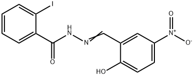 N'-(2-hydroxy-5-nitrobenzylidene)-2-iodobenzohydrazide Structural