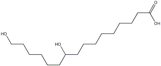 Hexadecanoic acid,10,16-dihydroxy- Structural