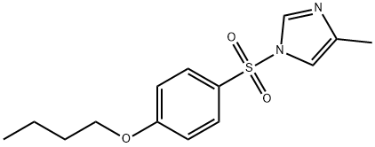 butyl 4-[(4-methyl-1H-imidazol-1-yl)sulfonyl]phenyl ether Structural