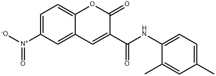 N-(2,4-dimethylphenyl)-6-nitro-2-oxo-2H-chromene-3-carboxamide Structural