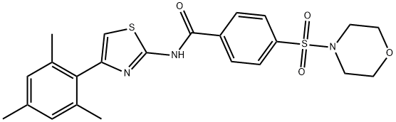 N-(4-mesitylthiazol-2-yl)-4-(morpholinosulfonyl)benzamide Structural