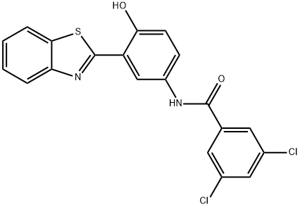N-(3-(benzo[d]thiazol-2-yl)-4-hydroxyphenyl)-3,5-dichlorobenzamide Structural