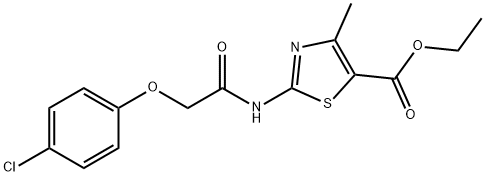 ethyl 2-(2-(4-chlorophenoxy)acetamido)-4-methylthiazole-5-carboxylate Structural