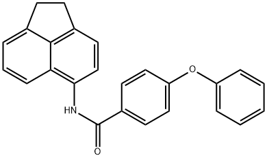 N-(1,2-dihydroacenaphthylen-5-yl)-4-phenoxybenzamide Structural