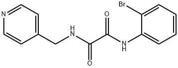 N-(2-bromophenyl)-N'-(pyridin-4-ylmethyl)ethanediamide Structural