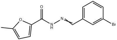 N'-[(E)-(3-bromophenyl)methylidene]-5-methylfuran-2-carbohydrazide Structural